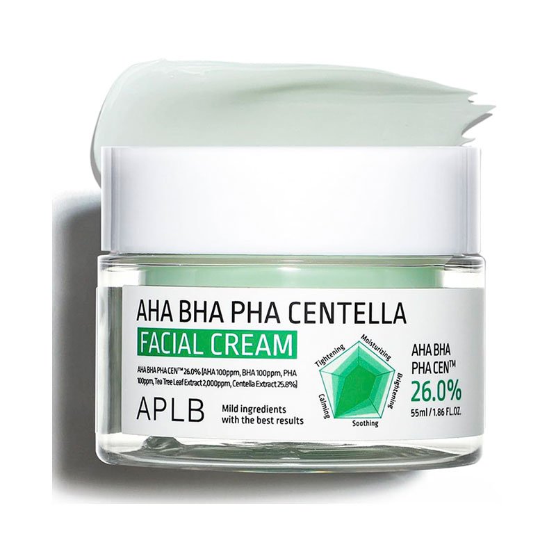 APLB-Aha-Bha-Pha-Centella-Facial-Cream-–-55ml-0 APLB Aha Bha Pha Centella Facial Cream – 55ml - Image 1