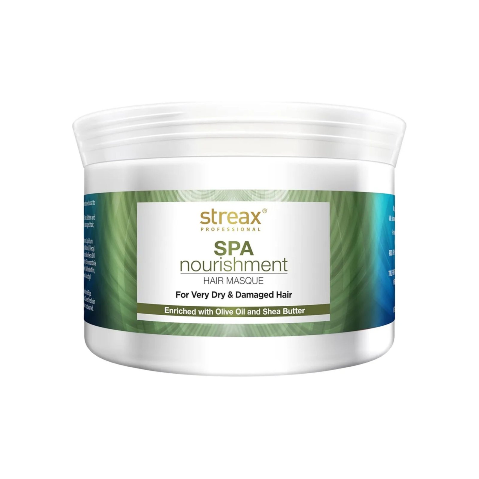 Picsart_26-02-14_19-06-31-588 Streax Spa Nourishment Olive & Shea Butter Size: 500gm - Image 1