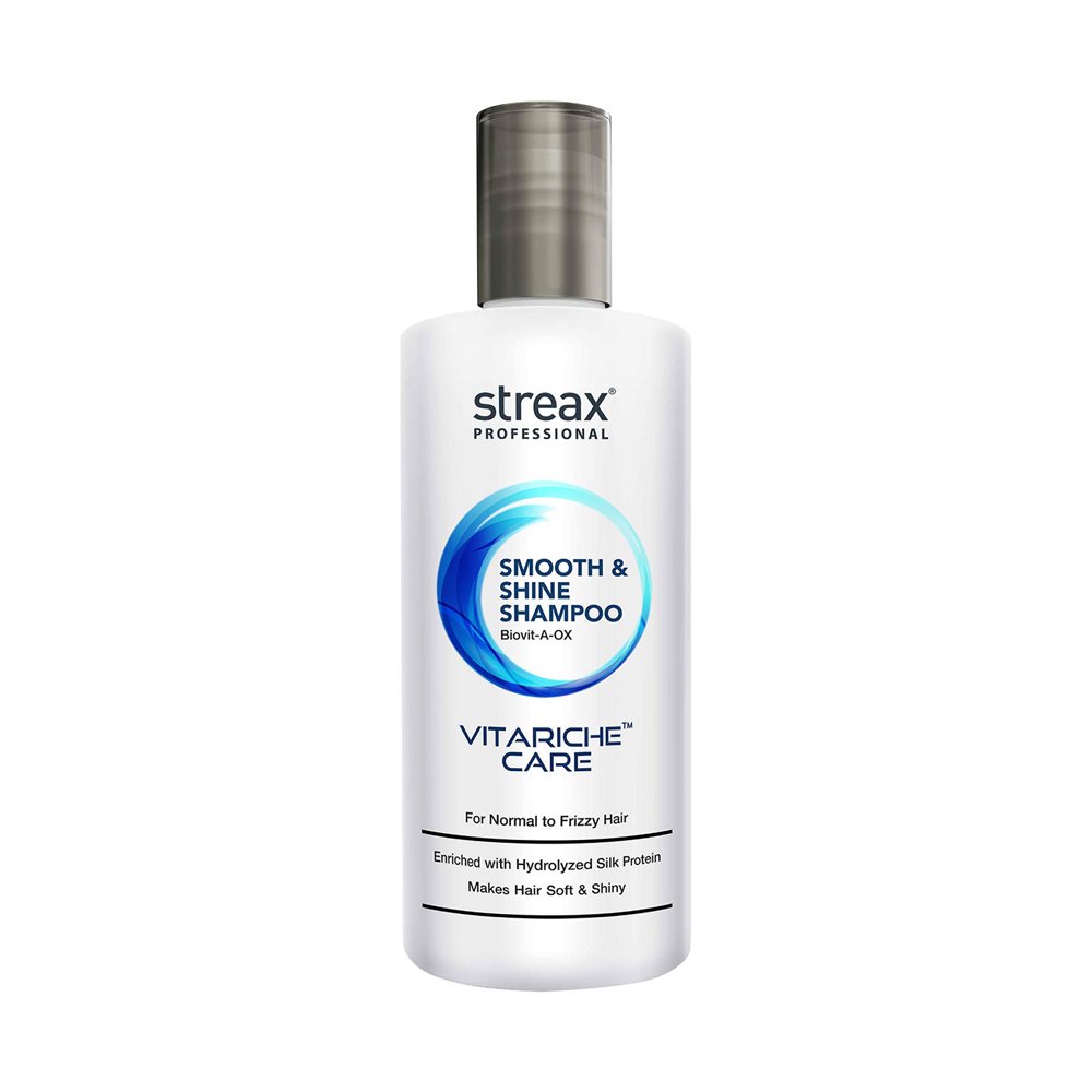 Streax-Professionals-Vitariche-Care-Smooth-Shine-Shampoo-for-Dry-Frizzy-Hair-1 Streax Professionals Vitariche Care Smooth & Shine Shampoo for Dry & Frizzy Hair Size: 300ml - Image 1