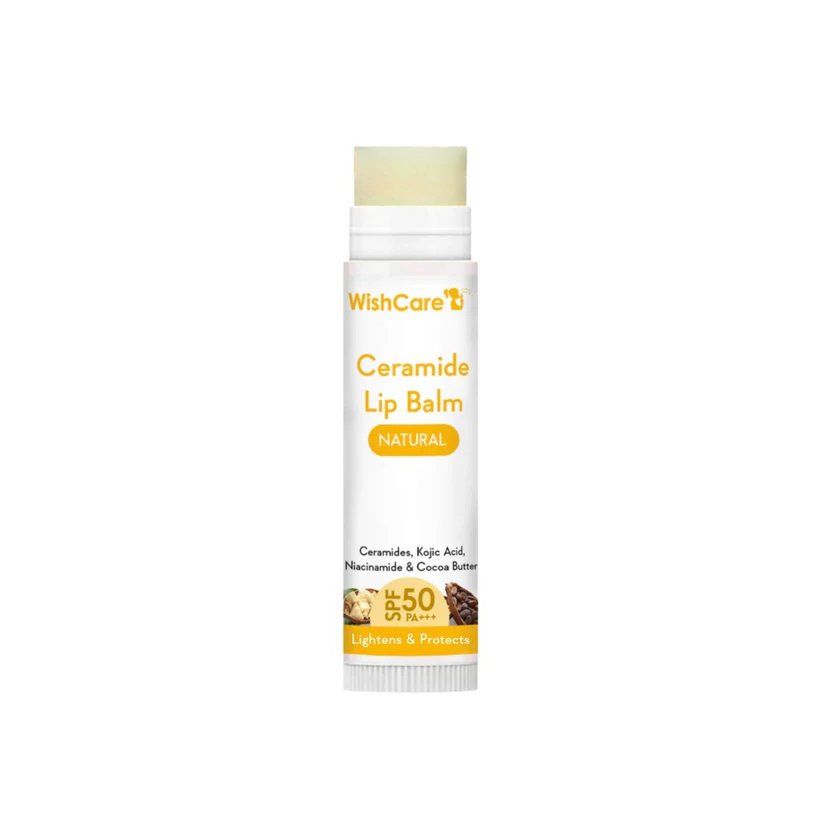 wishcare-ceramide-lip-balm-with-spf-50-pa-natural WishCare Ceramide Lip Balm with SPF 50 PA+++ (Natural) Size: 5gm - Image 1