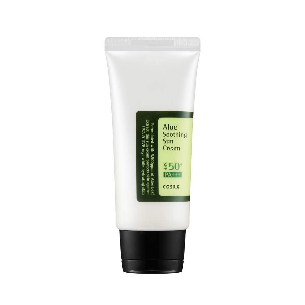 Cosrx-Aloe-Soothing-Sun-Cream-SPF50-PA11 Cosrx Aloe Soothing Sun Cream SPF50+ PA+++ Size: 50ml - Image 1