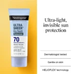 Neutrogena Ultra Sheer Dry Touch Sunscreen Lotion Broad Spectrum SPF70 88ml - Image 2