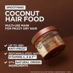 Garnier Ultimate Blends Smoothing Hair Food Coconut & Macadamia 3 In 1 Frizzy And Unruly Hair Mask 390ml - Image 2