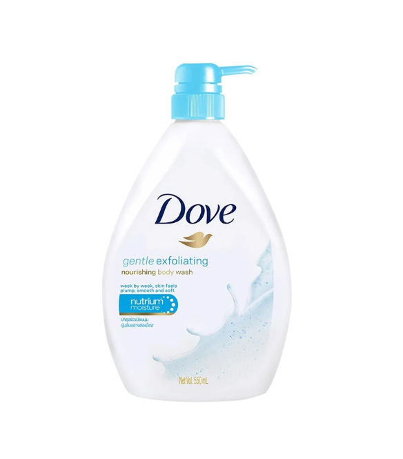 Tof44lSkpP7SQs6tk1asZt1kcWgoYvkRvA956rgm Dove Gentle Exfoliate Body Wash 550ml - Image 1