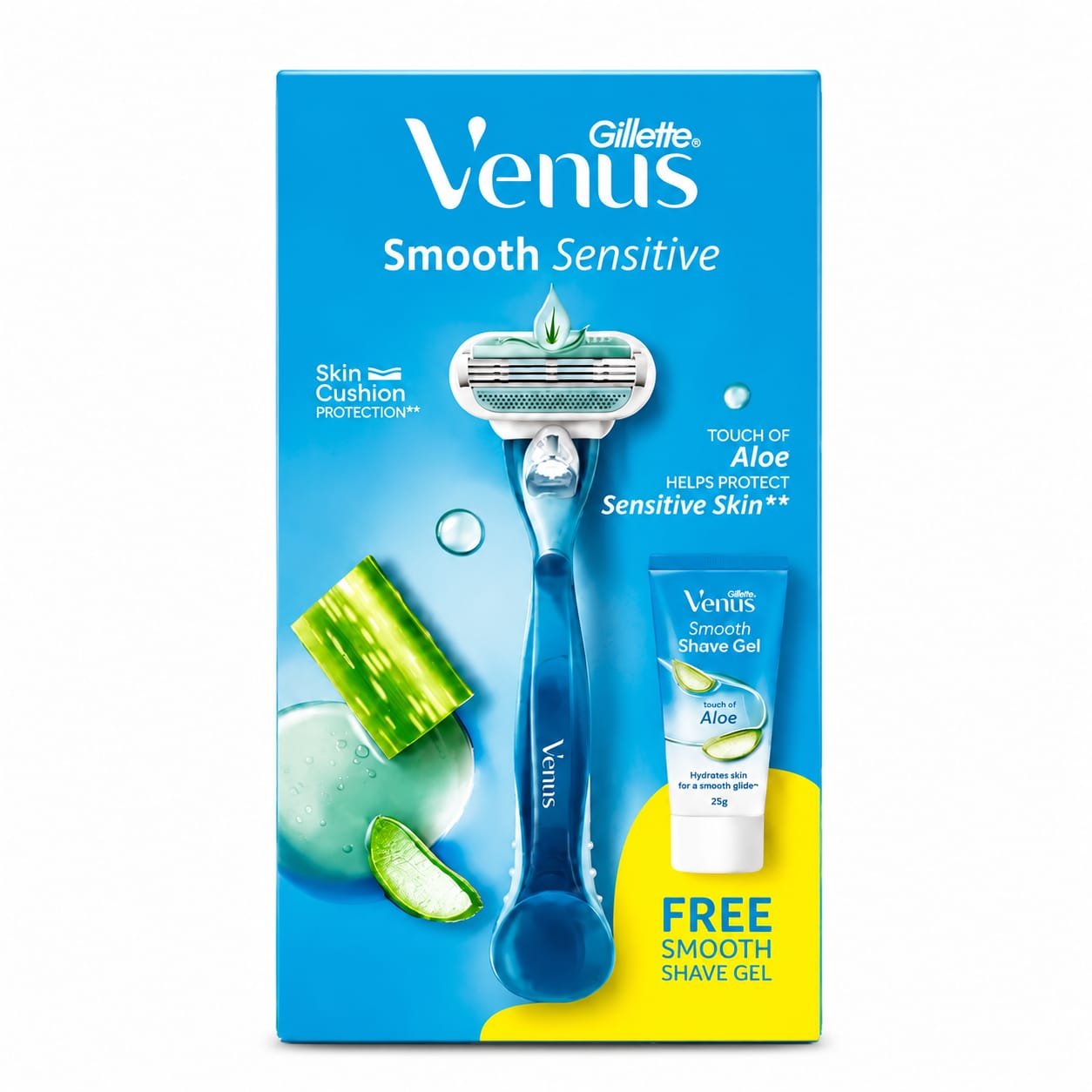 WhatsApp Image 2026-07-30 at 11.53.39 PM Gillette Venus Smooth Sensitive Aloe Extracts Razor for Women - Image 1