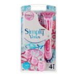 Gillette Simply Venus Disposable Razors Simply Smooth For Women-4 Pcs