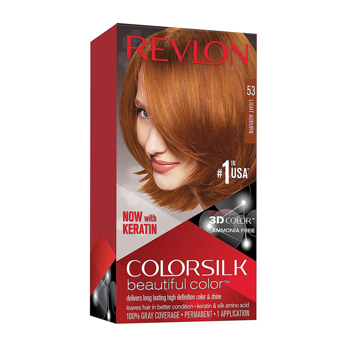 Revlon-ColorSilk-Beautiful-Hair-Color-53-Light-Auburn Revlon ColorSilk Beautiful Hair Color (53 Light Auburn) - Image 1
