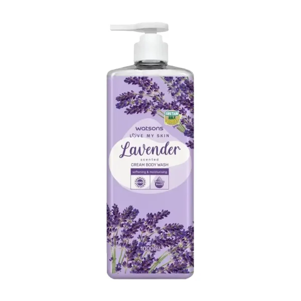 Watsons-Lavender-Cream-Body-Wash-600x600 Watsons Lavender Cream Body Wash 1000ml - Image 1